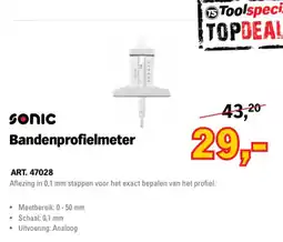 Toolspecial sonic bandenprofielmeter aanbieding