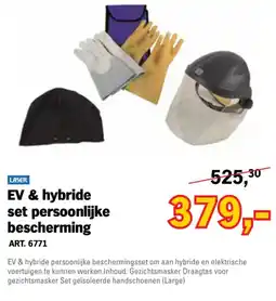 Toolspecial LASER EV & hybride set persoonlijke bescherming aanbieding