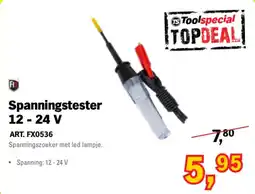 Toolspecial F1 Spanningstester 12 - 24 V aanbieding