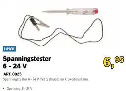 Toolspecial Laser spanningstester 6 - 24 v aanbieding