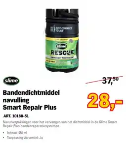 Toolspecial slime Bandendichtmiddel navulling Smart Repair Plus aanbieding