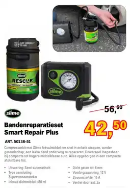 Toolspecial slime Bandenreparatieset Smart Repair Plus aanbieding