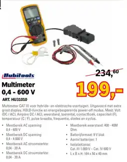 Toolspecial Hubitools Multimeter 0,4 - 600 V aanbieding