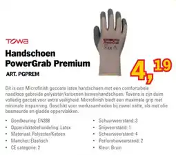 Toolspecial Towa Handschoen PowerGrab Premium aanbieding