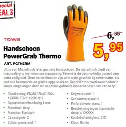 Toolspecial Towa Handschoen PowerGrab Thermo aanbieding