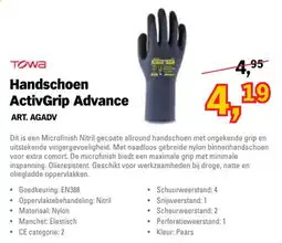 Toolspecial Towa Handschoen ActivGrip Advance aanbieding