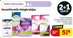 Kruidvat Incontinentie Inlegkruisjes aanbieding