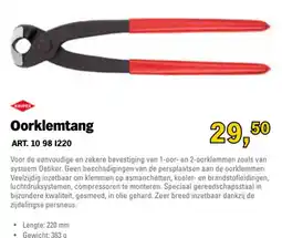 Toolspecial KNIPEX Oorklemmtang aanbieding