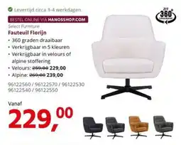HANOS Select Furniture Fauteuil Florijn aanbieding