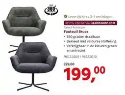 HANOS Select Furniture Fauteuil Bruce aanbieding