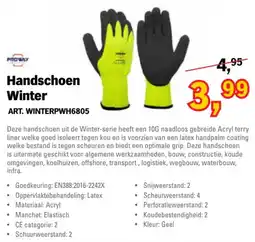 Toolspecial Proway Handschoen Winter aanbieding