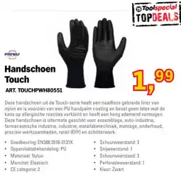 Toolspecial Proway Handschoen Touch aanbieding