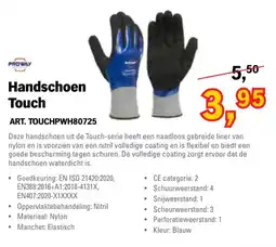 Toolspecial Proway Handschoen Touch aanbieding