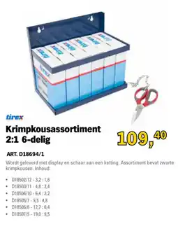 Toolspecial tirex krimpkousassortiment 2:1 6-delig aanbieding