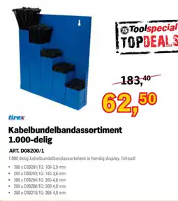 Toolspecial Tirex Kabelbundelbandassortiment aanbieding