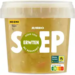 Jumbo Jumbo Verse Erwtensoep met Rookworst 500 g aanbieding