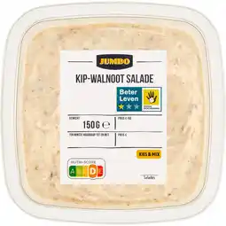Jumbo Jumbo Kip-Walnoot Salade 150 g aanbieding