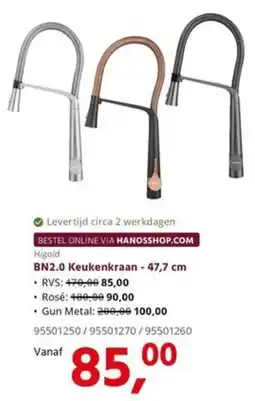 HANOS Higold BN2.0 Keukenkraan aanbieding