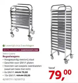 HANOS Select Cuisine Regaalwagens aanbieding