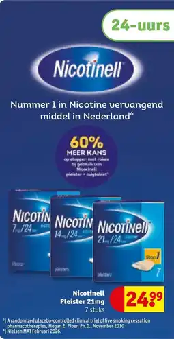 Kruidvat Nicotinell Pleister 21 mg aanbieding