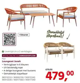 HANOS Kaja Loungeset Jonah aanbieding