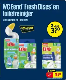 Kruidvat WC Eend Fresh Discs en Toiletreiniger aanbieding
