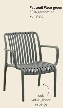 Karwei Fauteuil Fleur Groen aanbieding