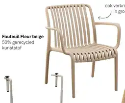 Karwei Fauteuil Fleur Beige aanbieding