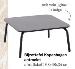 Karwei Bijzettafel Kopenhagen Antraciet aanbieding