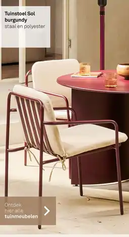 Karwei Tuinstoel Sol Burgundy aanbieding