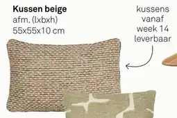 Karwei Kussen Beige aanbieding