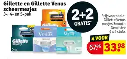 Kruidvat Gillette en Gillette Venus scheermesjes aanbieding