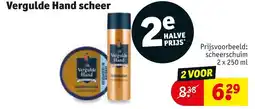 Kruidvat Vergulde Hand scheer aanbieding