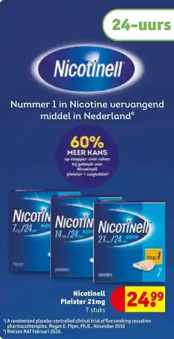 Kruidvat Nicotinell Pleister 21mg aanbieding