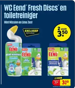Kruidvat WC Eend Fresh Discs en toiletreiniger aanbieding