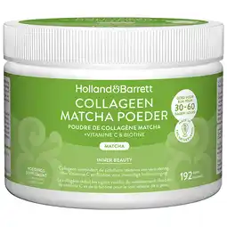 Holland & Barrett Holland & Barrett Collageen Matcha Poeder - 192g aanbieding