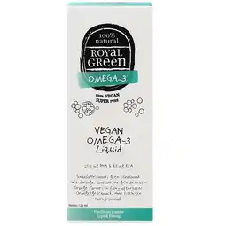 Holland & Barrett 2e product 50% korting | Royal Green Vegan Omega 3 Vloeibaar - 125ml aanbieding