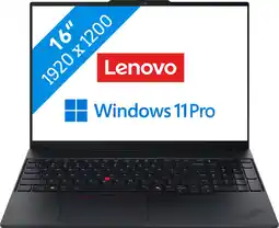 Coolblue Lenovo ThinkPad E16 Gen 3 (AMD) - 21ST005VMH QWERTY aanbieding