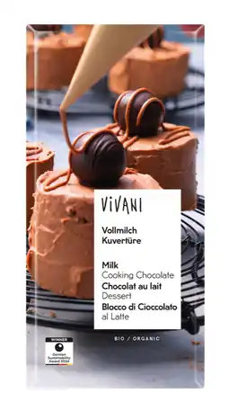 De Online Drogist Vivani Milk Cooking Chocolate aanbieding