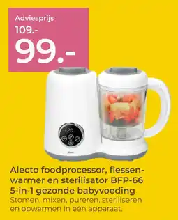 Prenatal Alecto foodprocessor, flessenwarmer en sterilisator BFP-66 aanbieding