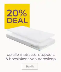Prenatal Alle matrassen, toppers & hoeslakens van Aerosleep aanbieding