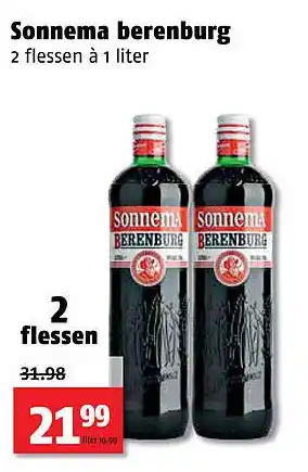 Poiesz Sonnema berenburg 1 liter aanbieding