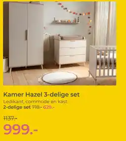 Prenatal Kamer Hazel 3-delige set aanbieding