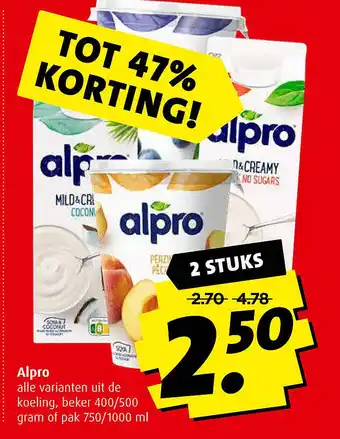 Boni Alpro aanbieding