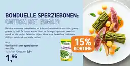 Van Hoeckel Bonduelle Franse sperziebonen aanbieding