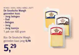 Van Hoeckel De Goudsche Waegh gesneden kaas aanbieding