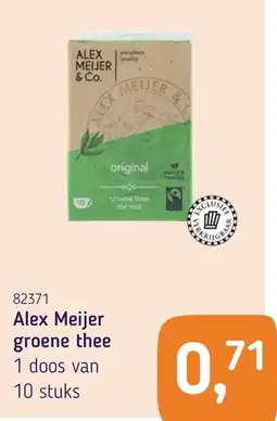 Van Hoeckel Alex Meijer groene thee aanbieding