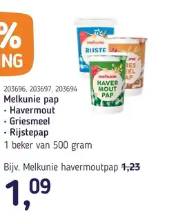 Van Hoeckel Melkunie pap aanbieding