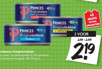 Dekamarkt Princes Tonijnstukken 160g aanbieding