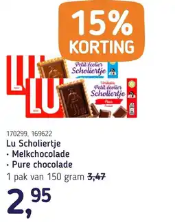 Van Hoeckel Lu Scholiertje aanbieding